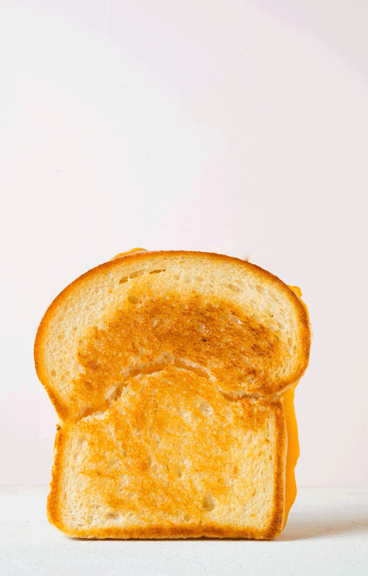Grilled Cheese Sandwich pulled commercial food photographer Sarah Flotard 