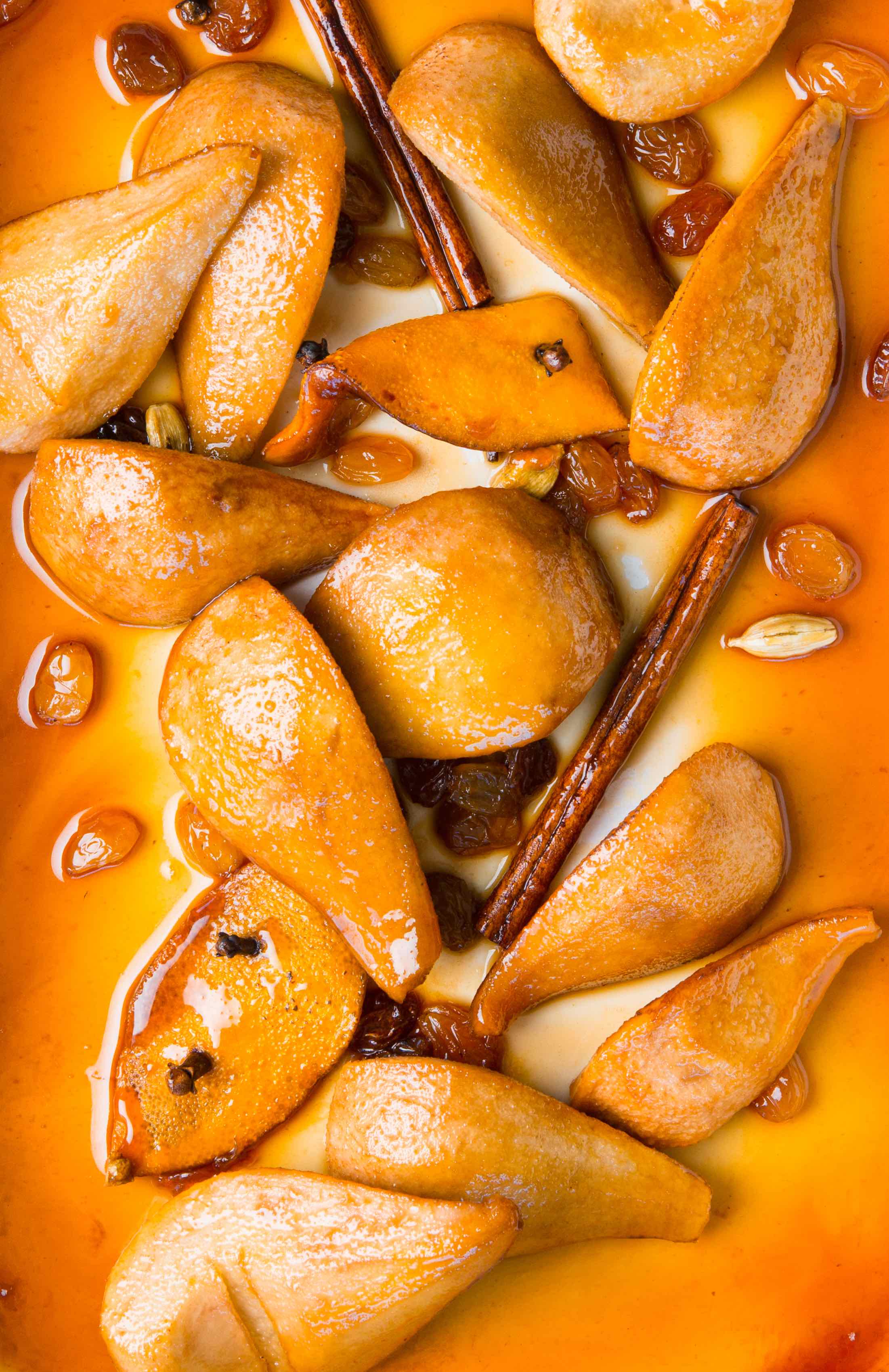 Roasted Pears food photographer Sarah Flotard 